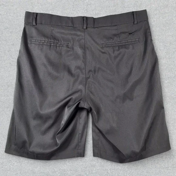 Nike Shorts Men's 34 Black Flat Front Dri-Fit Standard Fit Pockets Golf Casual - Picture 5 of 14